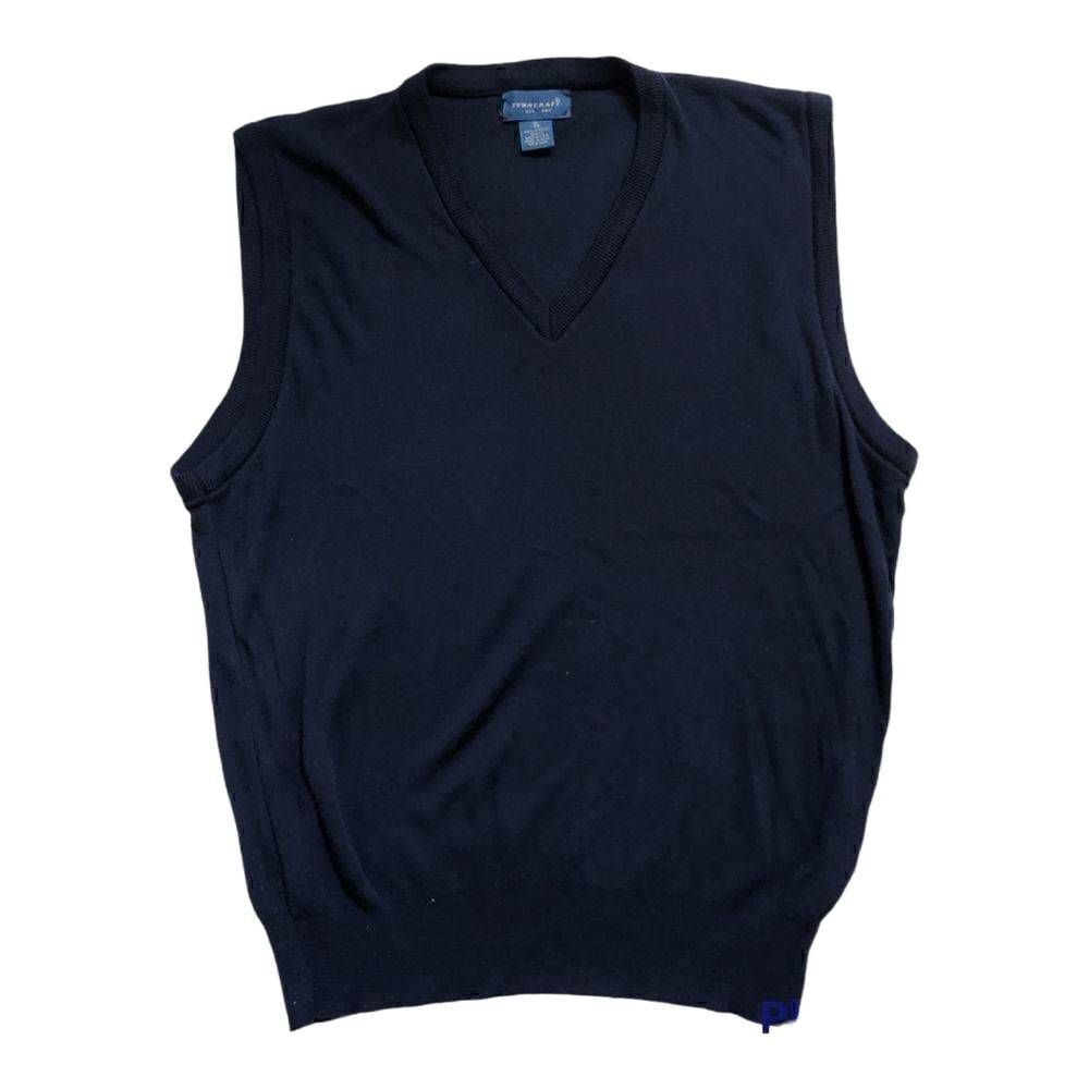 Towncraft Mens Navy Blue Sweater Vest - Size XL